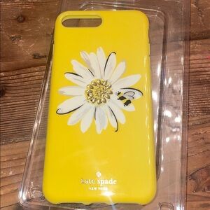 Kate Spade Yellow Case with White Daisy Design